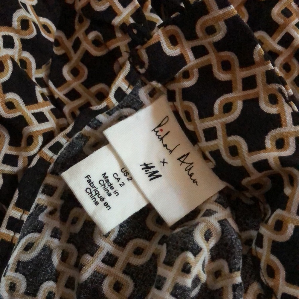 H&M women’s blouse with matching scarve sz 2 - Picture 8 of 9